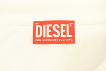 【中古】DIESEL メンズカットソー L T-JUST-LS-L5 スローガンTシャツ DIESEL L 黒 ブラック 白 ホワイト 赤 レッド_画像3