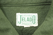 【中古】JELADO メンズネルシャツ 15 ネルシャツ JELADO 15 緑 グリーン 無地_画像3