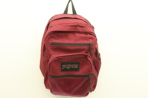 【中古】JANSPORT メンズリュック バックパック - BIG CAMPUS JANSPORT - 赤 レッド ワッペン ロゴ