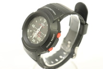 【中古】CASIO メンズ腕時計 - G-SHOCK CASIO - 黒 ブラック ロゴ AW-500E_画像2