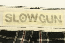 【中古】SLOWGUN メンズハーフパンツ 2 ハーフパンツ SLOWGUN 2 緑 グリーン チェック_画像3