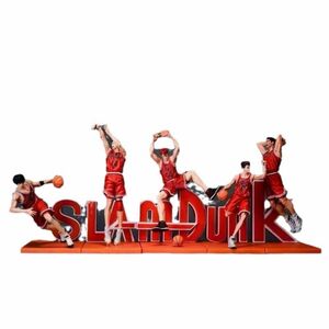 SLAM DUNK 湘北スタメンチーム　5体セット赤　フィギュアセット　スタチュー塗装完成品