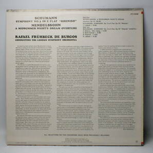 LP STS 15246 ラファエル・フリューベック・デ・ブルゴス シューマン 交響曲 第３番  【8商品以上同梱で送料無料】の画像3