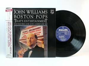 LP 6302 124 【ヴァイオリン】　ジョン・ウィリアムズ　ポップス・オン・ブロードウェイ ボストン・ポップス 【8商品以上同梱で送料無料】