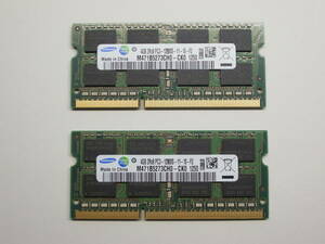【送料無料】8GB(4GB2枚) SAMSUNG PC3-12800S M471B5273CH0