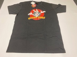 ルーニー・テューンズ Looney Tune バッグス・バニー Bugs Bunny Tシャツ Lサイズ ブラック 展示未使用品　