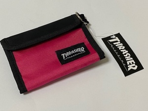 THRASHER スラッシャー ベルクロ ウォレット ブラック/ピンク 展示未使用品