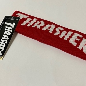 THRASHER スラッシャー HEAD BAND ヘッドバンド ヘアバンド レッド 展示未使用品の画像1