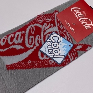 福助 Coca-Cola コカ・コーラ 靴下 23-25㎝ 3足セット + 1足 展示未使用品 ②の画像6