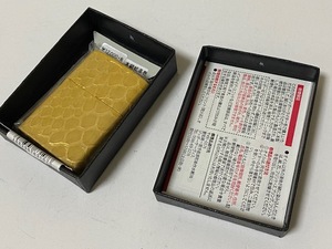 本錦蛇革巻 ゴールドパイソン ZIPPO 展示未使用品