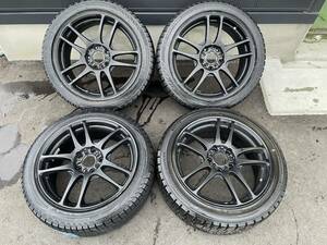 RAYS　ユナイテッドアローズ　17×7J　5穴　100/114.3　マルチ　＋52　スタッドレス　215/45R17　160サイズ　4個口発送