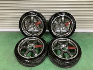 RAYS VR TE37 SL　17×7.5JJ　5穴　114.3　＋40　ラジアルタイヤ　215/40ZR17　４本セット