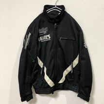 ◇アールズ EARL’S ライダースジャケット メッシュジャケット ブラック XXLサイズ サポーター無し バイクウェア_画像1