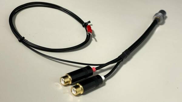 58)《20cm フォノ５PINソケット→RCAメスソケット オヤイデ フォノケーブル・アース線付》 Phono cable ／ Oyaide 3398-SY 