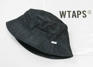 WTAPS ◆ 23SS BUCKET 05 HAT COTTON DENIM デニム バケットハット XLサイズ 帽子 (231HCDT-HT20) インディゴ ダブルタップス◆RN19