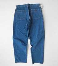 美品* PAPAS パパス ◆ インディゴ染め ワイド デニムパンツ LLサイズ 下げ札付き ジーンズ 日本製 ◆168/G040_画像4