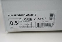 DIADORA HERITAGE ◆ EQUIPE STONE WASH 12 (156988) スニーカー 27cm 白 シューズ 靴 ディアドラ ヘリテージ 箱付 ◆J-1_画像8