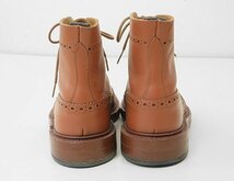 ★1円～ TRICKER'S ◆ カントリーブーツ ブラウン サイズ7.5 (M2508 / MALTON) ウィングチップ メダリオン トリッカーズ 美品 ◆Z-5_画像4