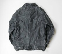 NEIL BARRETT ◆ レザー ジャケット 黒 XSサイズ Gジャン型 イタリア製 ニールバレット ◆50/K2L_画像2