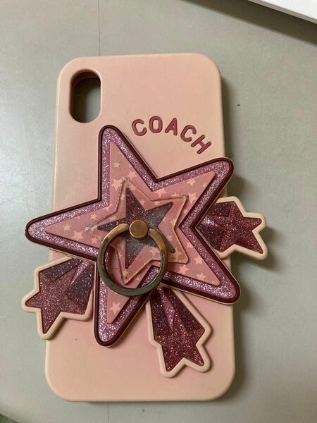 コーチ　coach iPhoneX XS ケース　中古　スター　星