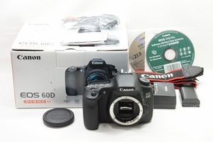 【適格請求書発行】美品 Canon キヤノン EOS 60D ボディ デジタル一眼レフカメラ 元箱付【アルプスカメラ】240206f