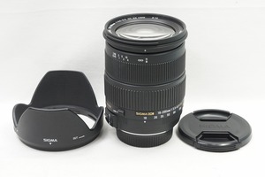 【適格請求書発行】美品 SIGMA シグマ 18-200mm F3.5-6.3 DC OS HSM Nikon ニコン Fマウント AF APS-C フード付【アルプスカメラ】240320h