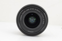【適格請求書発行】美品 Canon キヤノン EF-M 15-45mm F3.5-6.3 IS STM ズームレンズ ブラック【アルプスカメラ】240310h_画像4
