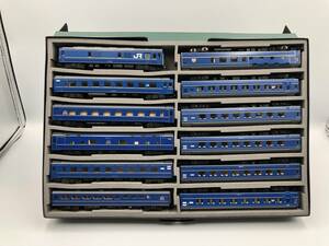 北斗星　組み替えセット (KATO 4両 + TOMIX 5両 ＋ 不明3両)　メーカー混合　12両セット　鉄道模型　LC2159-5