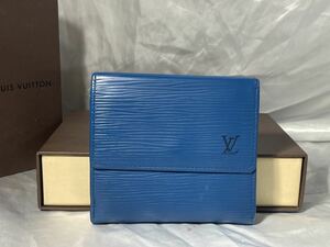 LOUIS VUITTON 美品ヴィトン エピ ポルトモネビエカルトクレディWホック財布Ｍ63485