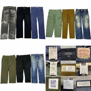 メンズ ボトムス デニム ジーンズ 9枚 バーバリー アルファ リーバイス GAP エドウィン まとめ売り SIZE：M～L サイズ相当 ■0319KHM⑤