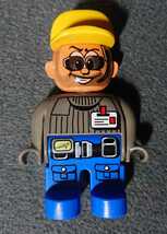 LEGO レゴ デュプロ フィグ メカニック B サングラス イエローキャップ_画像1