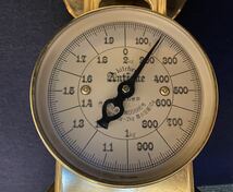 希少　計量器 大和製衡　ゴールド　キッチンスケール golden Antique 1990年　六甲山　Yamato 　金色　はかり 秤 測定器 _画像8