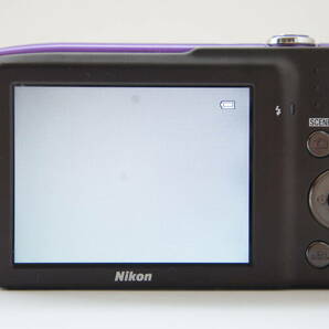 ★外観美品★Nikon ニコン COOLPIX S3300 紫 パープル コンパクトデジタルカメラ バッテリー ACケーブル #e0424の画像8