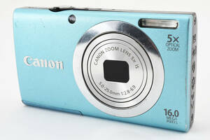 ★訳あり大特価★Canon キャノン キヤノン PowerShot A2400 IS 水色 コンパクトデジタルカメラ#e0382