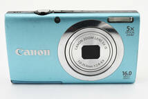 ★訳あり大特価★Canon キャノン キヤノン PowerShot A2400 IS 水色 コンパクトデジタルカメラ#e0382_画像2