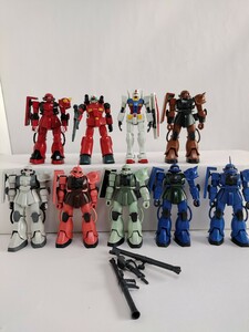 ガンダム プラモデル 元祖 フィギュア 美品 セット 量産型ザク シャー専用ザク HGUC ガンプラ 完成品 塗装有り