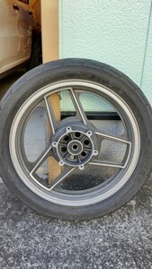 kawasaki GPz900r A1 original rear wheel 18 -inch restore | preliminary parts .