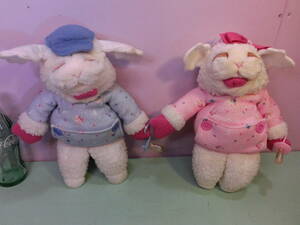  lamb chop Lambchop* Vintage hand puppet 2 body set soft toy hand .. doll baby ram Chan ....* fancy Bay Be 