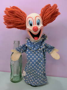 ボゾ・ザ・クラウン 1963年 ハンドパペット手踊り人形 Vintage Bozo The Clown Mattel マテル アンティーク ピエロ ビンテージ フィギュア