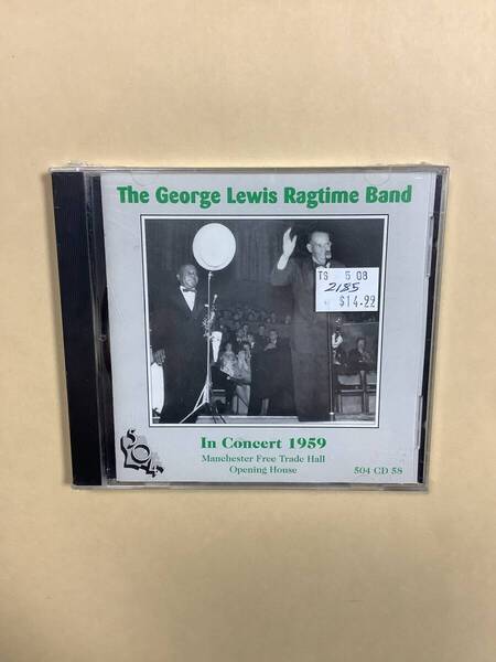 送料無料 THE GEORGE LEWIS RAGTIME BAND「IN CONCERT 1959」輸入盤 新品未開封品