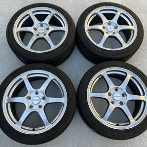 RAYSレイズ ボルクレーシング鍛造ホイールG2-PM 17インチ 17×7.5J+50 PCD114.3×5H ハンコックベンタスプライム3 215/45R17の画像1