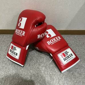 【ND-2013a】1円スタート ISAMIイサミ BOXER ボクシンググローブ 10oz 赤色 エクササイズ ボクササイズの画像1