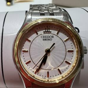 【ND-2061a】1円スタート SEIKO CREDOR クレドール 18KT+SS/SS 4J85-0A20 本体のみ SEIKOおまとめ UNIQUE定価12万 中国時計23K GP ジャンクの画像3