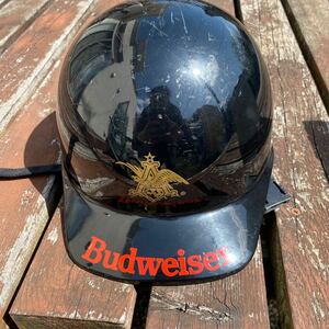 バドワイザー　半ヘル Budweiser 昭和レトロ　ビンテージ　族ヘル　原付　自転車