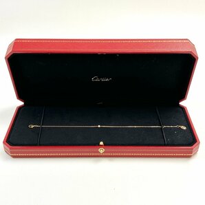 A) Cartier カルティエ ダムール XS ディアマン レジェ ブレスレット AU750 PG 金 ダイヤモンド 1石/0.04ct 重量1.3g 外箱付属 中古の画像1