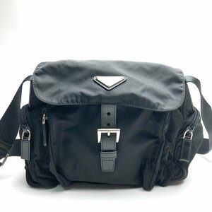 rm) PRADA プラダ テスート ナイロン ショルダーバッグ ワンショルダー 黒 ブラック ※中古 保管品