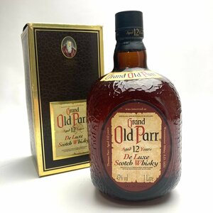 rm) Grand OldParr グランド オールドパー 12年 デラックス スコッチ ウイスキー 1000ml 1L アルコール 酒 ※未開栓 箱付