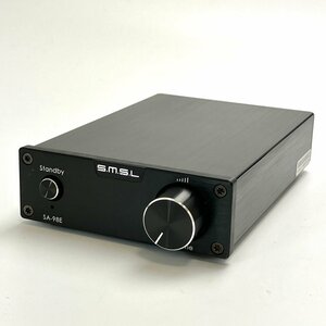 A) 【ジャンク扱い】 S.M.S.L デジタル アンプ SA-98E 本体+電源ケーブル/アダプター SAP-3657-T オーディオ 通電のみ確認〇 中古 現状渡し