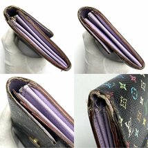 rm) LOUIS VUITTON ルイヴィトン モノグラム マルチカラー ポルトフォイユ・サラ M60273 長財布 カード/札/コイン収納 使用感有 中古 USED_画像3