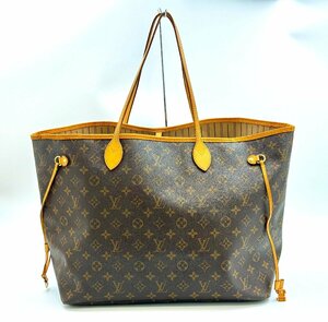 A)LOUIS VUITTON ルイヴィトン モノグラム ネヴァーフルGM M50157 大型 トートバッグ 難あり エントルピー鑑定書付 中古